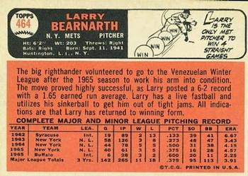 Larry Bearnarth  baseball card collectible - Main Image 2