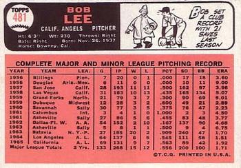 Bob Lee  baseball card collectible - Main Image 2