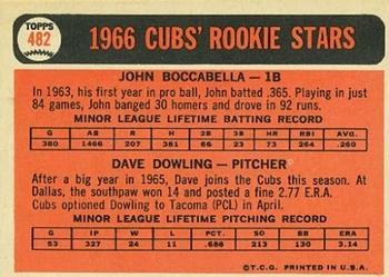 Cubs 1966 Rookie Stars (John Boccabella / Dave Dowling)  baseball card collectible - Main Image 2