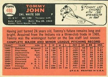 Tommy John  baseball card collectible - Main Image 2