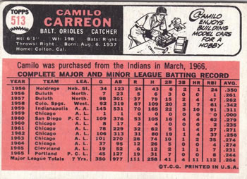Camilo Carreon  baseball card collectible - Main Image 2