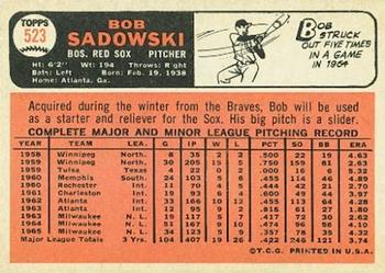 Bob Sadowski  baseball card collectible - Main Image 2