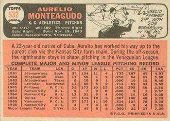 Aurelio Monteagudo  baseball card collectible - Main Image 2