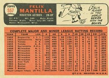Felix Mantilla  baseball card collectible - Main Image 2