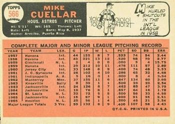 Mike Cuellar  baseball card collectible - Main Image 2