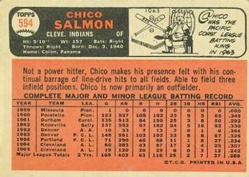 Chico Salmon  baseball card collectible - Main Image 2