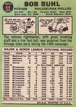 Bob Buhl  baseball card collectible - Main Image 2
