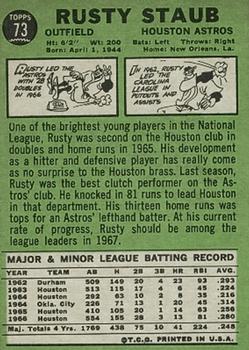 Rusty Staub  baseball card collectible - Main Image 2