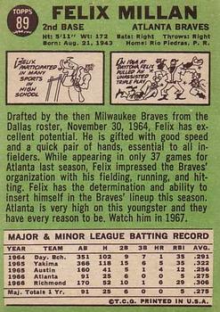 Felix Millan  baseball card collectible - Main Image 2