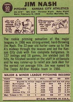 Jim Nash  baseball card collectible - Main Image 2