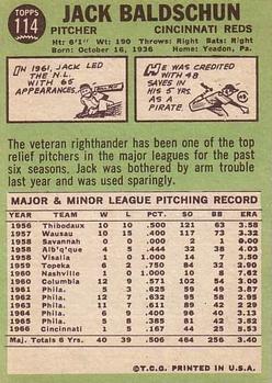 Jack Baldschun  baseball card collectible - Main Image 2