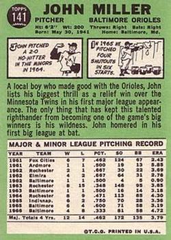 John Miller  baseball card collectible - Main Image 2