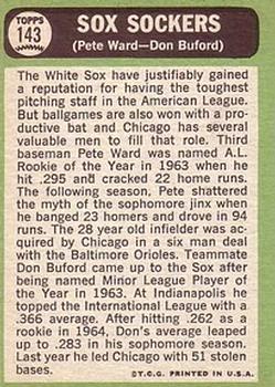 Sox Sockers (Pete Ward / Don Buford)  baseball card collectible - Main Image 2