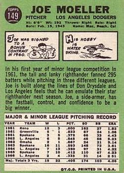 Joe Moeller  baseball card collectible - Main Image 2