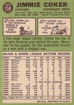 Jimmie Coker  baseball card collectible - Main Image 2