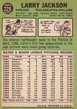 Larry Jackson  baseball card collectible - Main Image 2