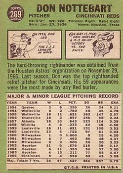 Don Nottebart  baseball card collectible - Main Image 2