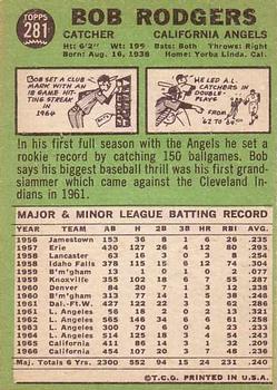 Bob Rodgers  baseball card collectible - Main Image 2