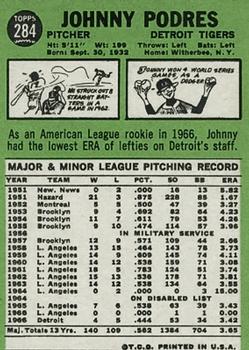 Johnny Podres  baseball card collectible - Main Image 2