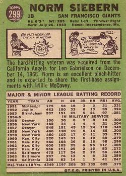 Norm Siebern  baseball card collectible - Main Image 2