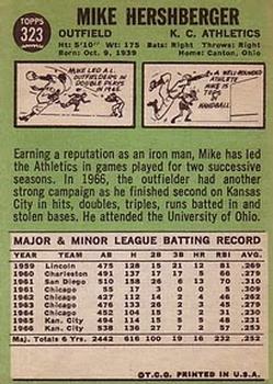 Mike Hershberger  baseball card collectible - Main Image 2