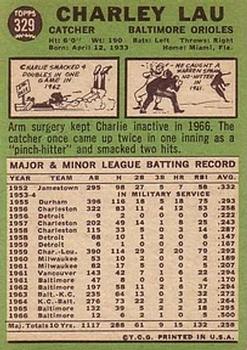 Charley Lau  baseball card collectible - Main Image 2