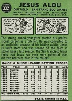 Jesus Alou  baseball card collectible - Main Image 2