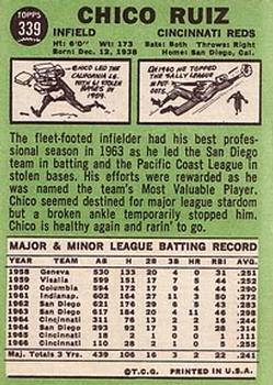 Chico Ruiz  baseball card collectible - Main Image 2