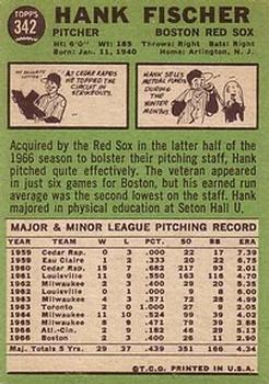 Hank Fischer  baseball card collectible - Main Image 2