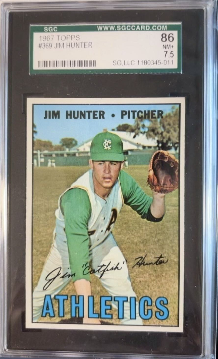 Jim Hunter  baseball card collectible - Main Image 3