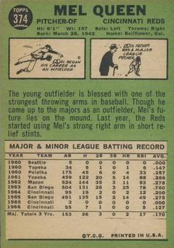 Mel Queen  baseball card collectible - Main Image 2