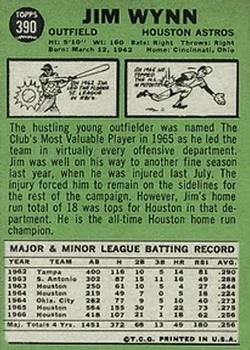 Jim Wynn  baseball card collectible - Main Image 2