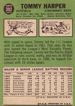 Tommy Harper  baseball card collectible - Main Image 2