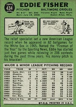 Eddie Fisher  baseball card collectible - Main Image 2