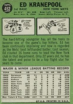Ed Kranepool  baseball card collectible - Main Image 2