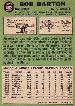Bob Barton  baseball card collectible - Main Image 2