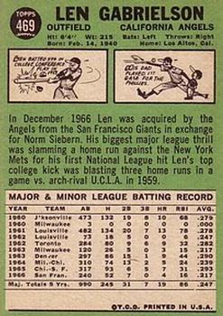 Len Gabrielson  baseball card collectible - Main Image 2