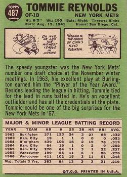 Tommie Reynolds  baseball card collectible - Main Image 2