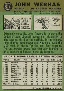 John Werhas  baseball card collectible - Main Image 2