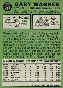 Gary Wagner  baseball card collectible - Main Image 2