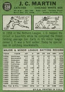 J.C. Martin  baseball card collectible - Main Image 2