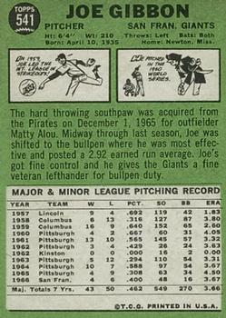 Joe Gibbon  baseball card collectible - Main Image 2