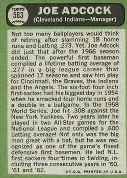 Joe Adcock  baseball card collectible - Main Image 2