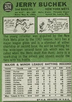 Jerry Buchek  baseball card collectible - Main Image 2