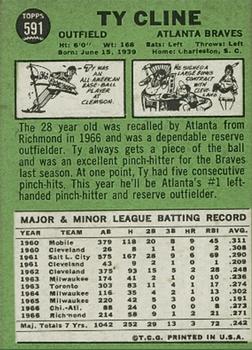 Ty Cline  baseball card collectible - Main Image 2