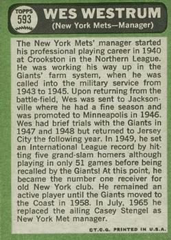 Wes Westrum  baseball card collectible - Main Image 2