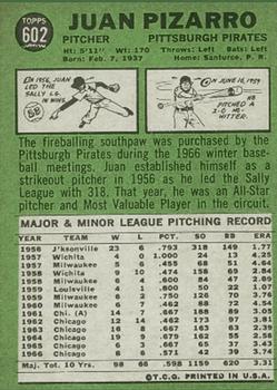 Juan Pizarro  baseball card collectible - Main Image 2