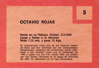 Octavio Rojas  baseball card collectible - Main Image 2