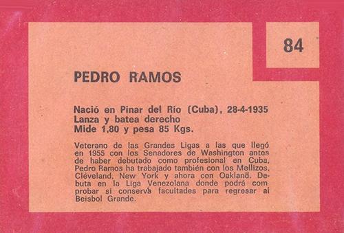 Pedro Ramos  baseball card collectible - Main Image 2