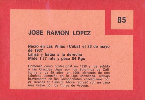 Jose Ramon Lopez  baseball card collectible - Main Image 2